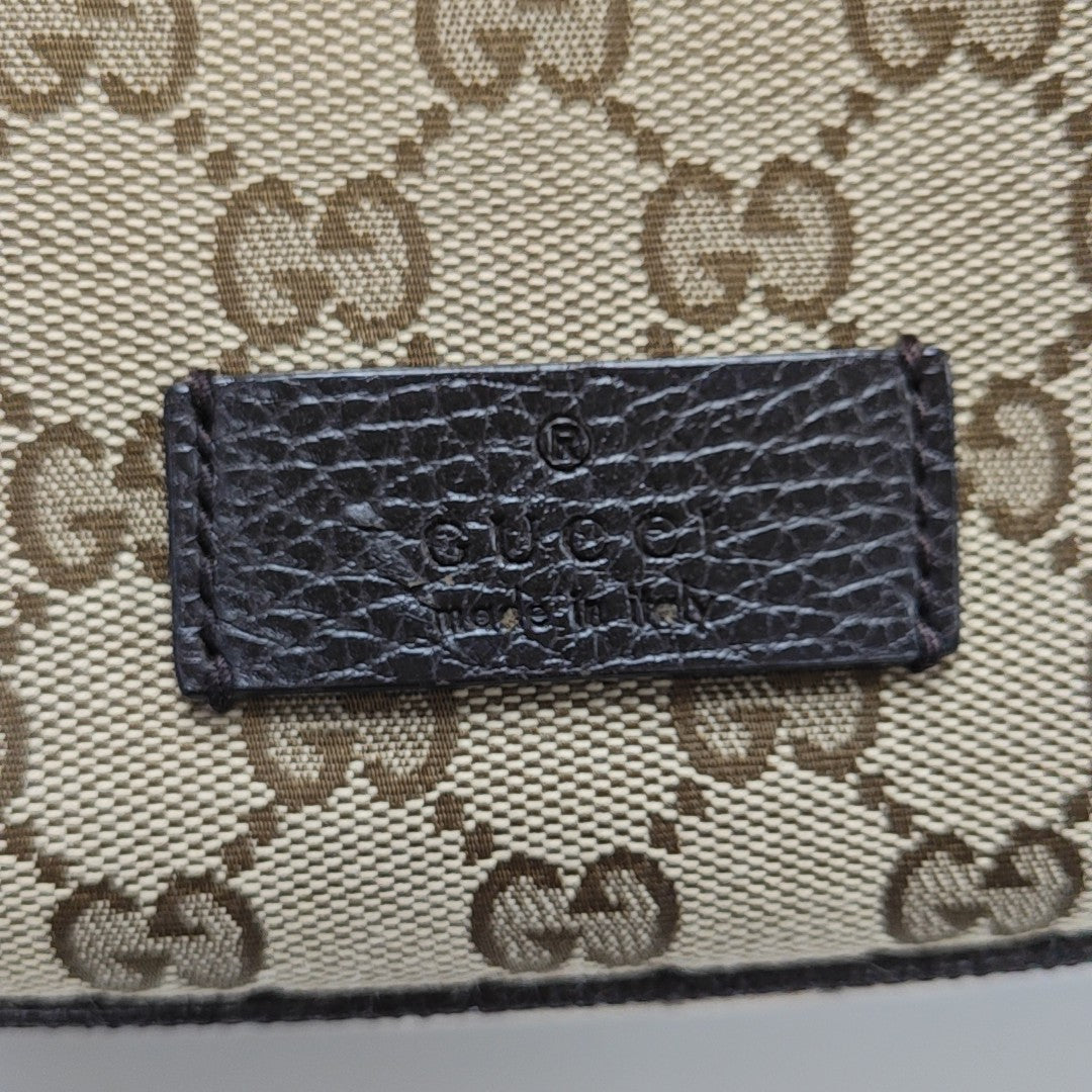 Monogram Canvas Shoulder Bag Beige