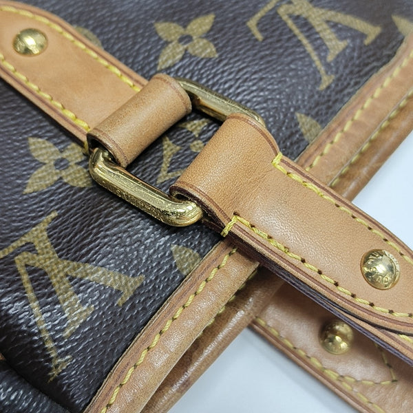 ESTRELA MM Monogram Coated Canvas Brown