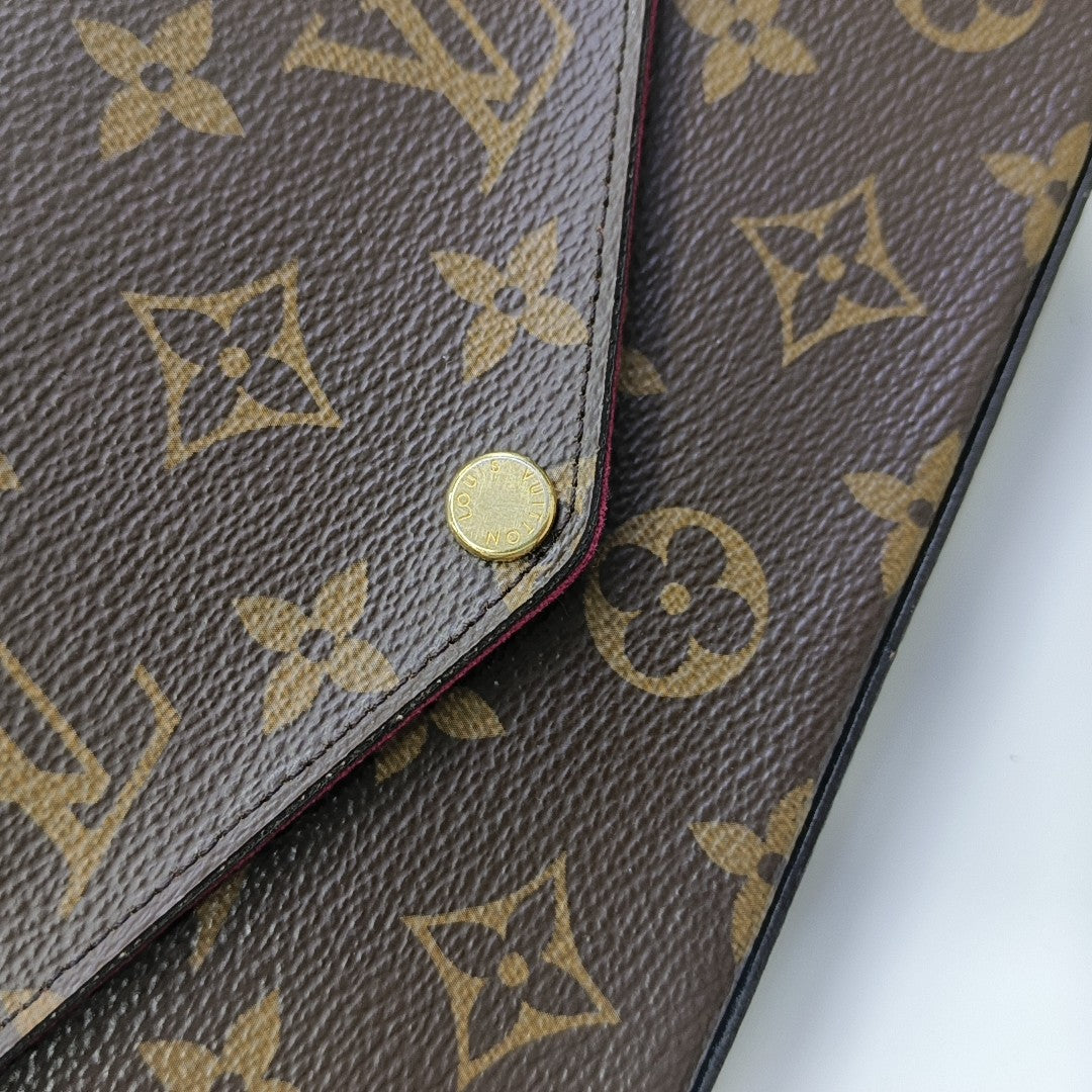 FÉLICIE Monogram Coated Canvas Brown