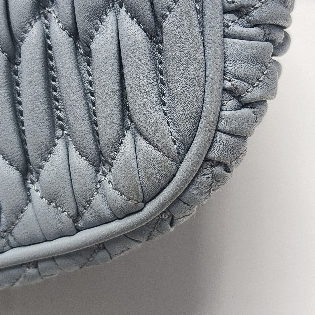 Glacé Calf Quilted Lambskin Blue