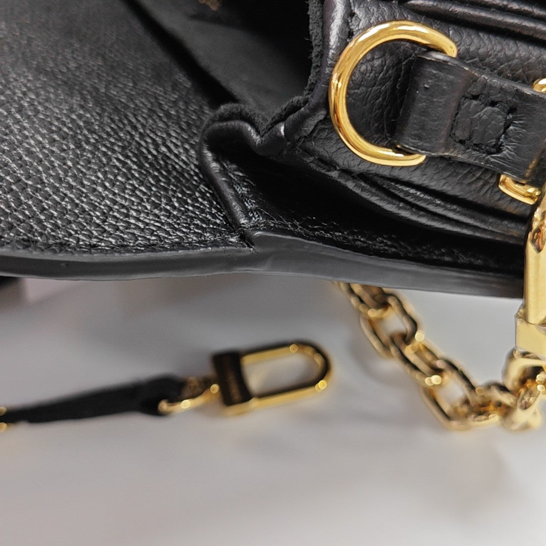 MÉTIS EAST WEST Monogram Calfskin Black