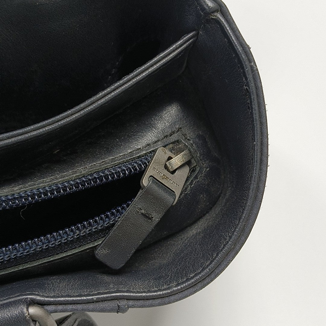 Special Material Top Handle Bag Black