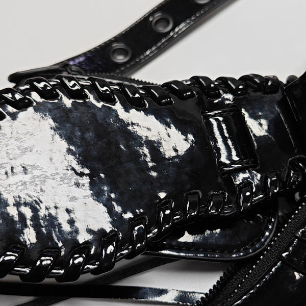Le Cagole Mini Patent Leather Black