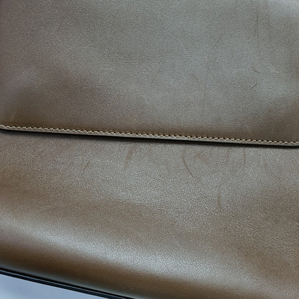 Leather Shoulder Bag Brown