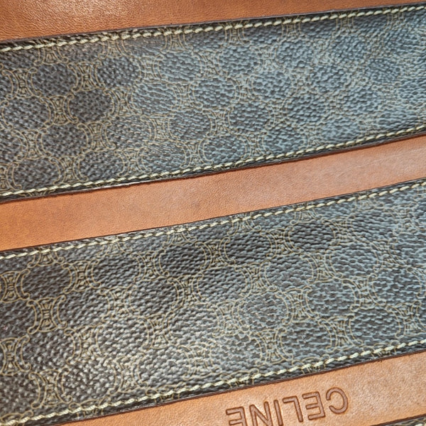 Coated Canvas Tote Bag Brown