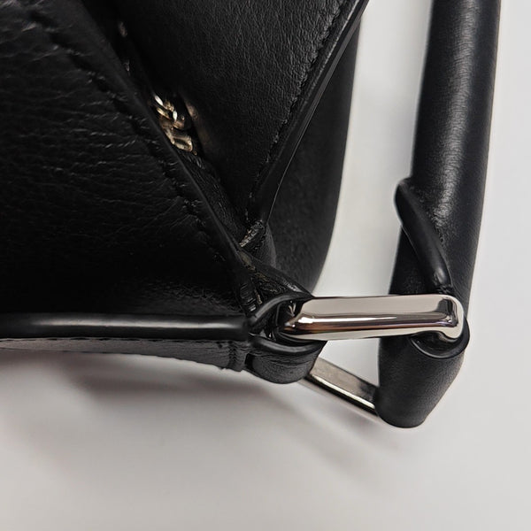 Puzzle Edge Small Calfskin Black