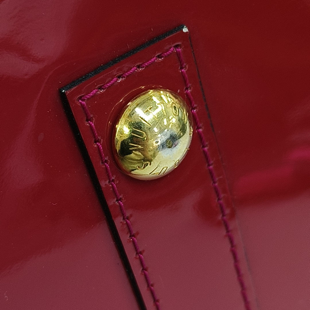 ALMA PM Monogram Patent Leather Red