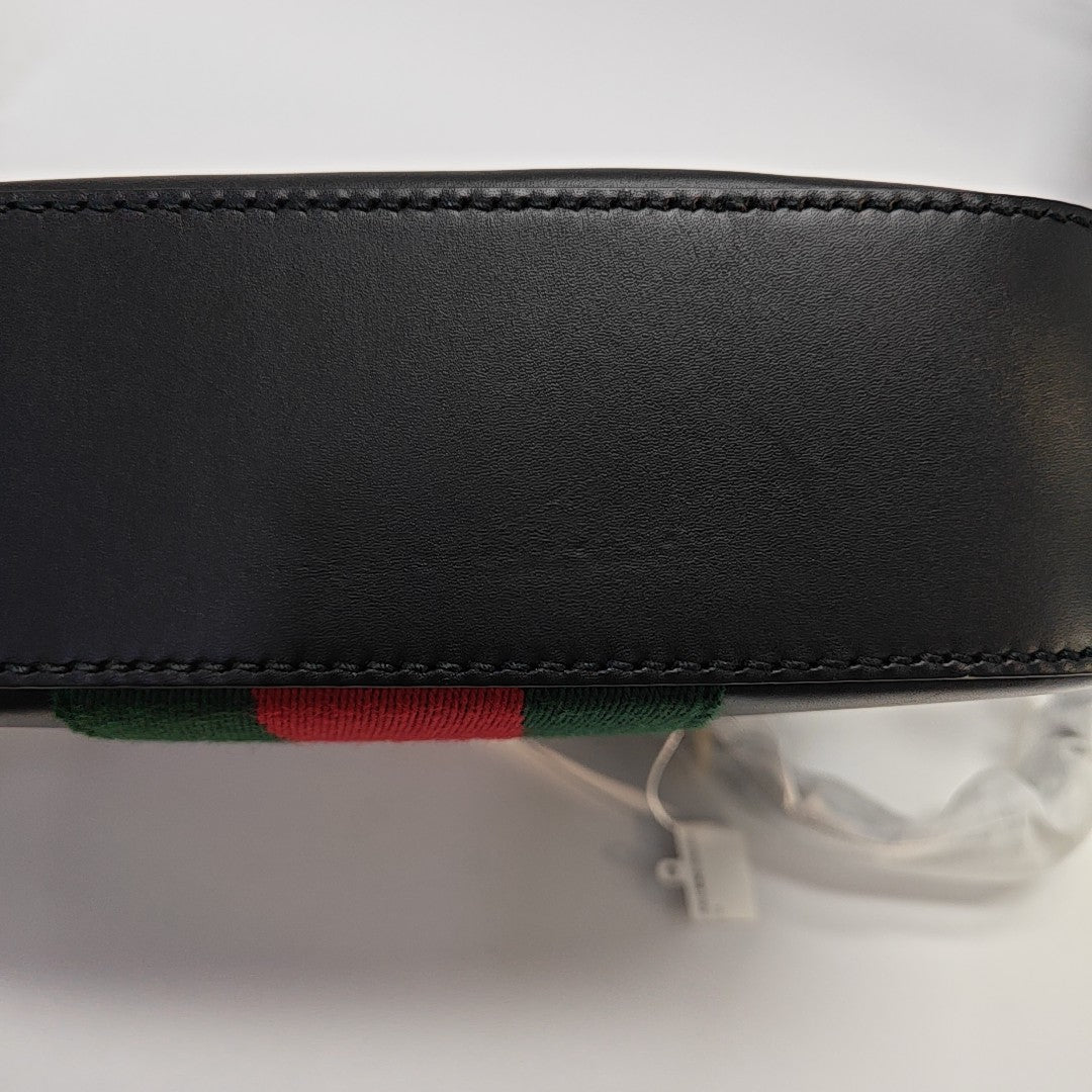 Bee Web Calfskin Black