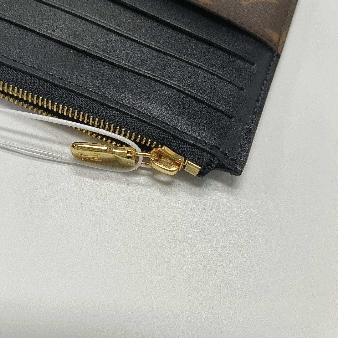 SLIM Monogram Coated Canvas Brown Wallet