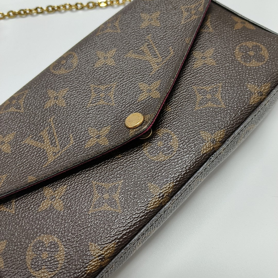 FÉLICIE Monogram Coated Canvas Brown