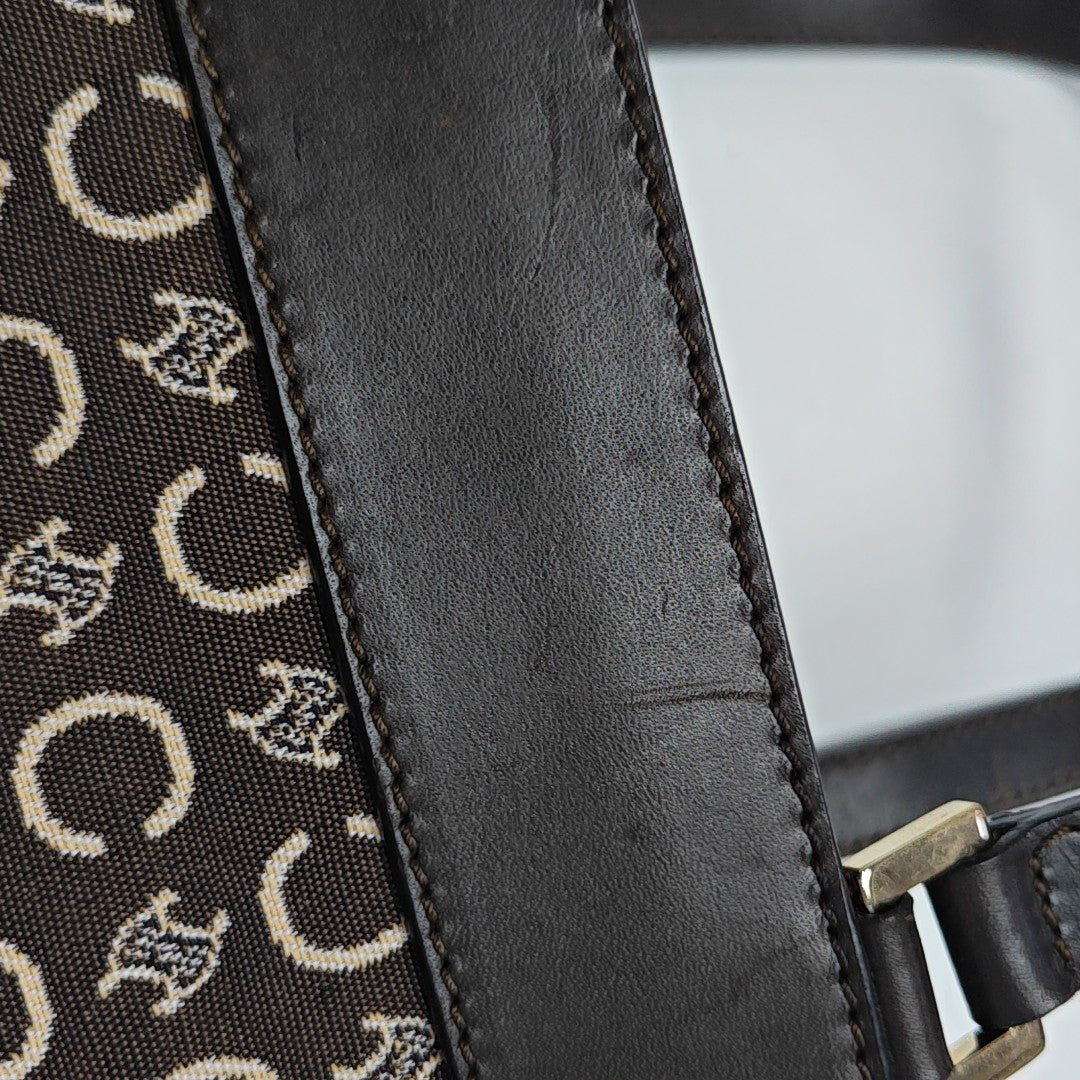Canvas Top Handle Bag Brown