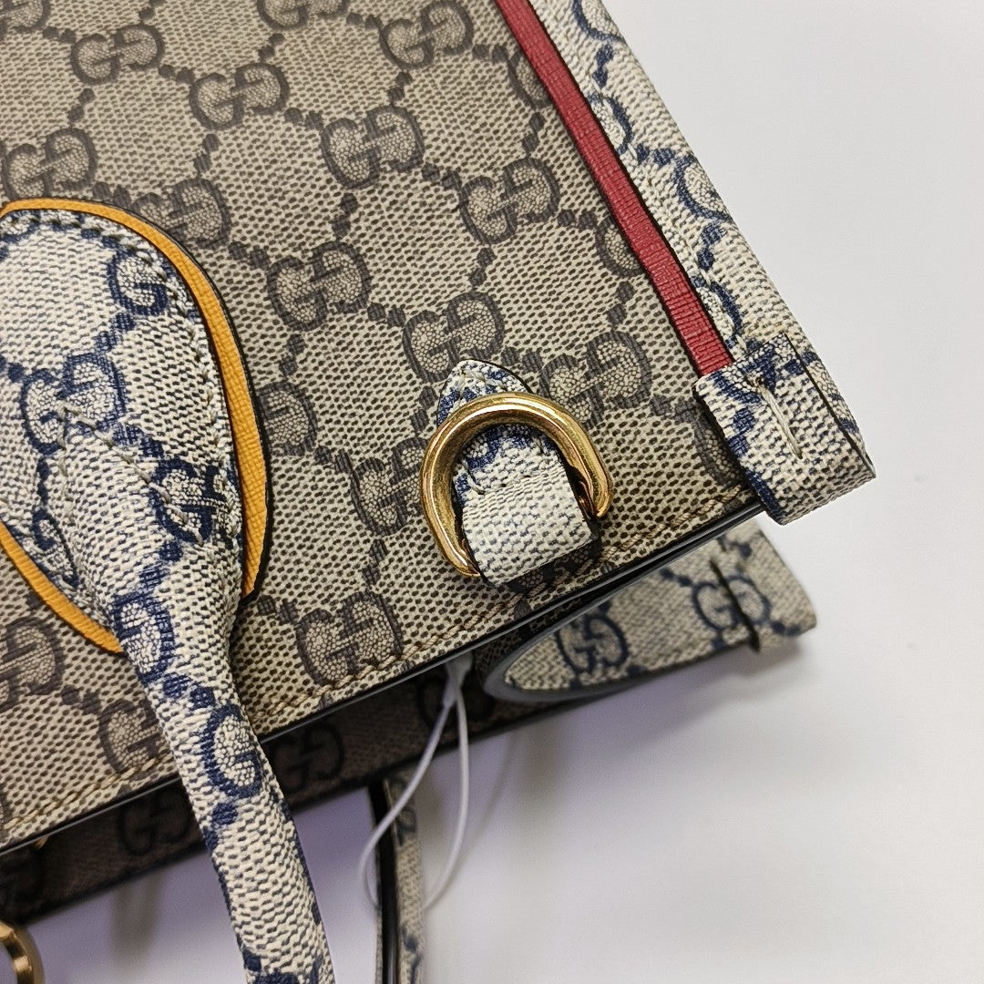 Retro Small Monogram Coated Canvas Beige