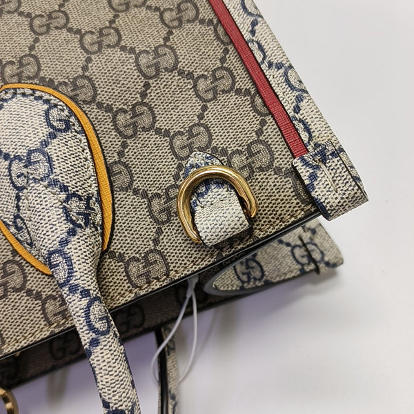 Retro Small Monogram Coated Canvas Beige