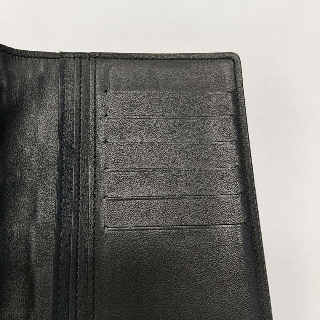BRAZZA Damier Graphite Calfskin Gray Wallet