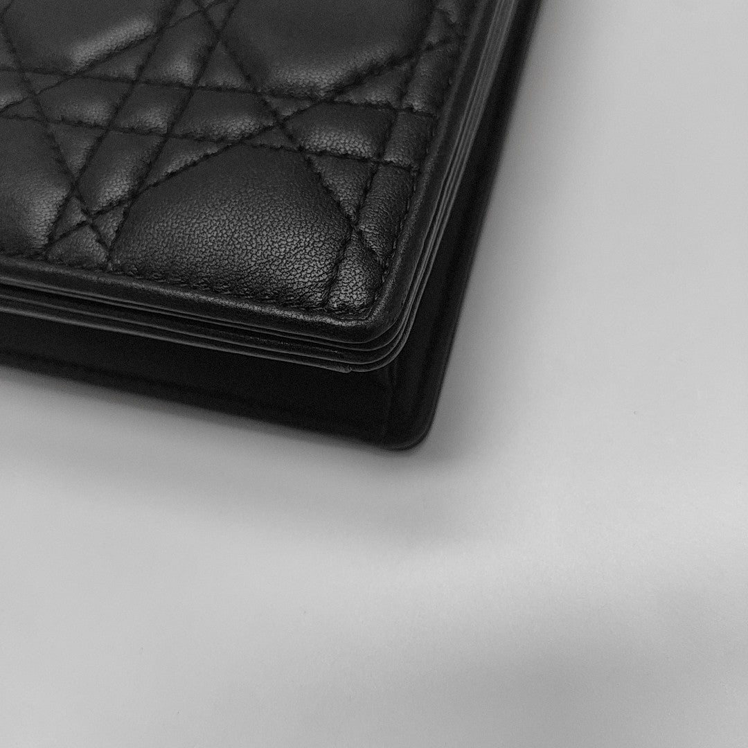 Lady Dior Small Cannage Lambskin Black