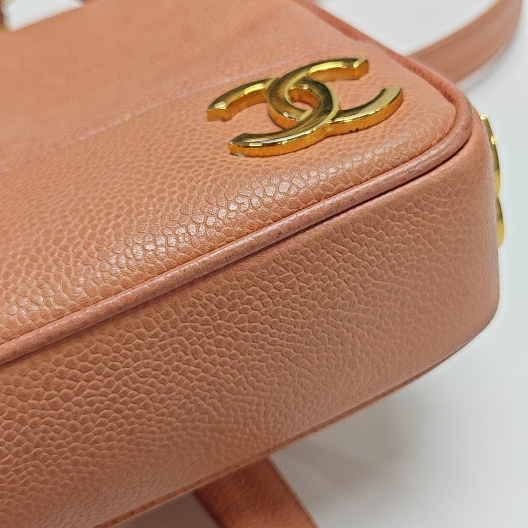 Grained Calfskin Tote Bag Pink