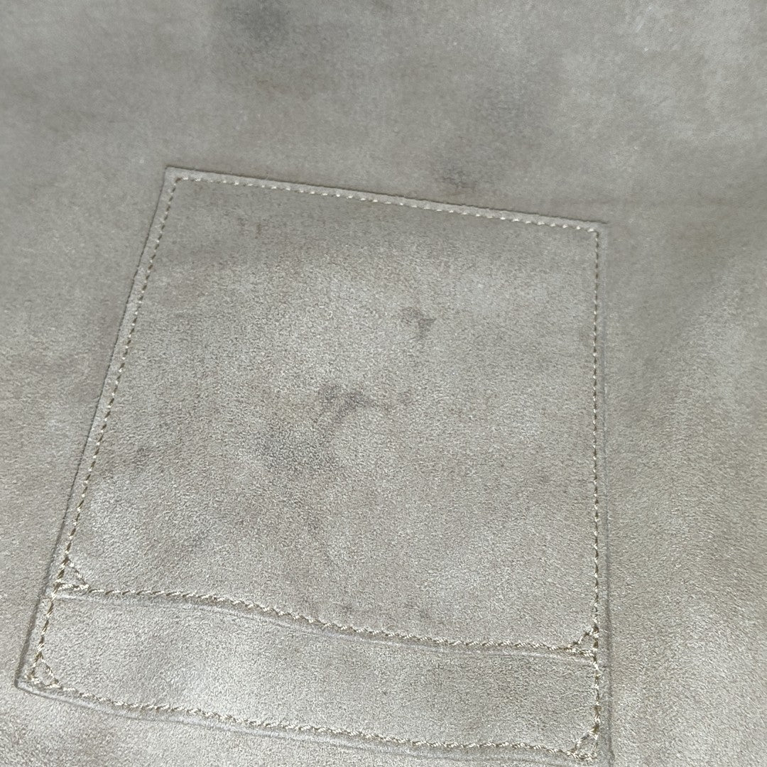 Padlock Medium Monogram Coated Canvas Beige