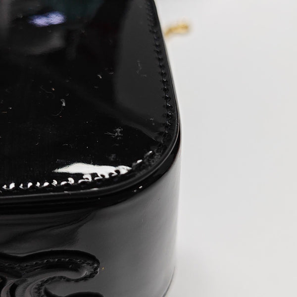 TRIOMPHE Mini Patent Leather Black