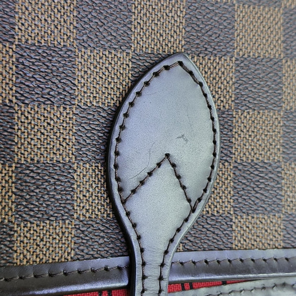 NEVERFULL MM Damier Ebene Coated Canvas Brown