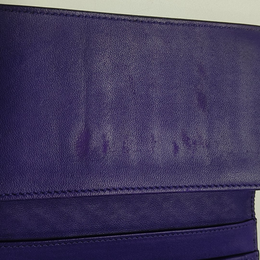 Calfskin Wallet Purple