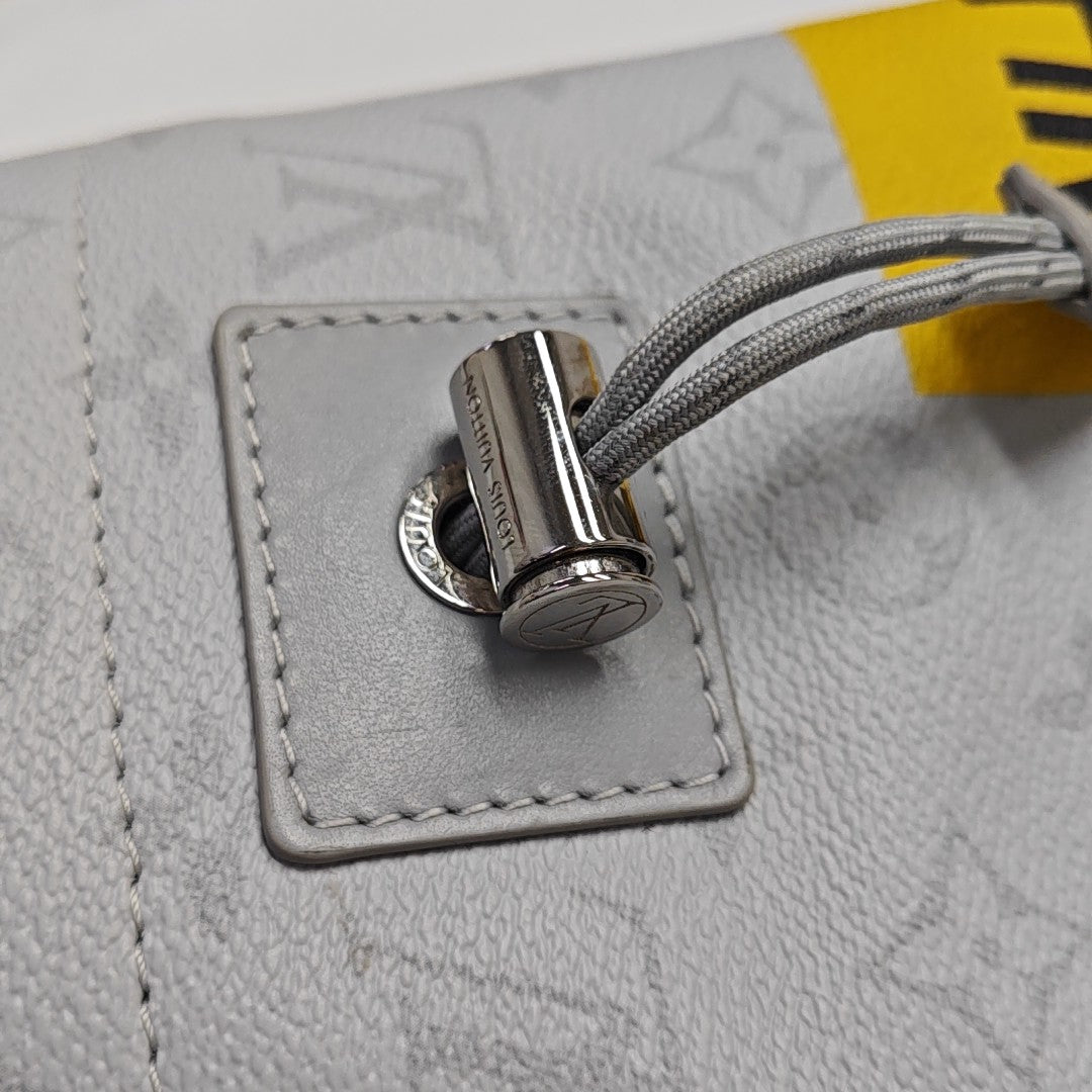CHALK Monogram Coated Canvas Gray