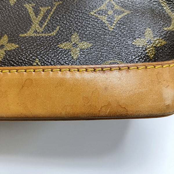 ALMA PM Monogram Coated Canvas Brown