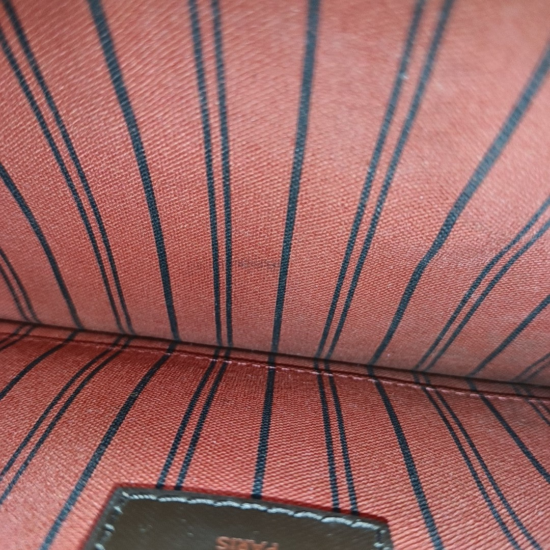 Damier Ebene Coated Canvas Clutch Brown