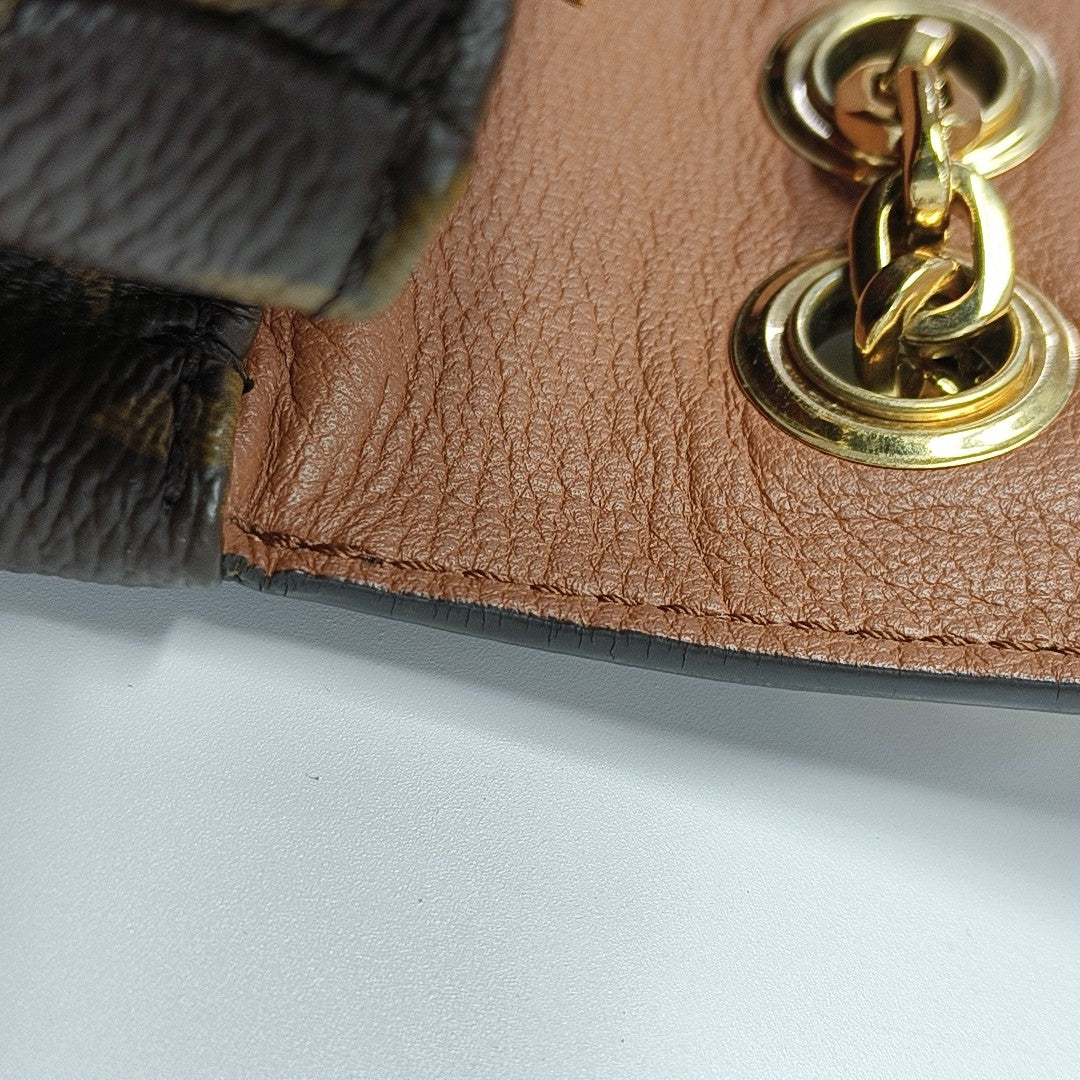 MARCEAU Monogram Coated Canvas Brown