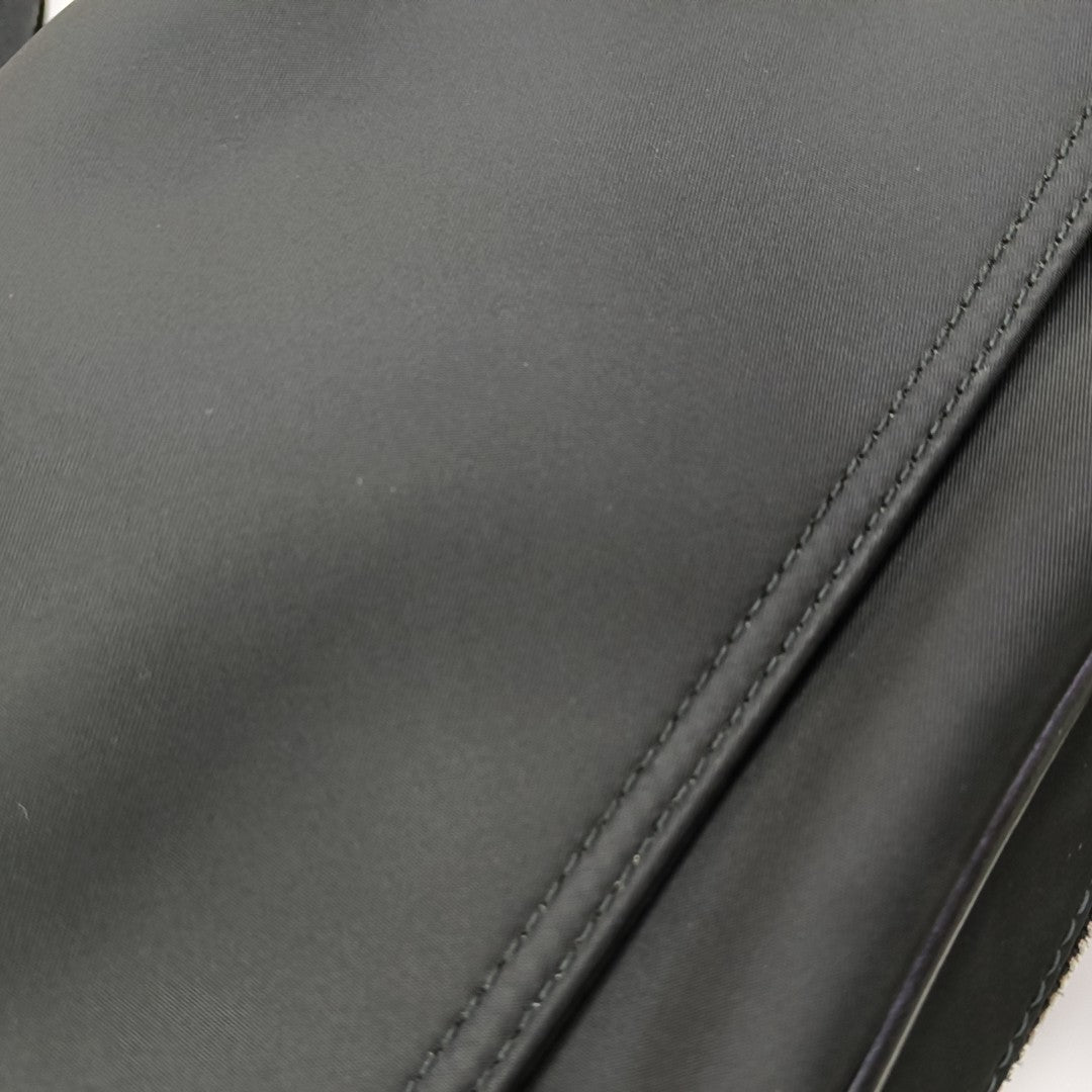 Fabric Shoulder Bag Black