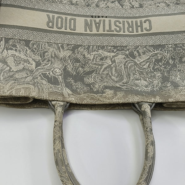 Book Tote Large Fabric Gray