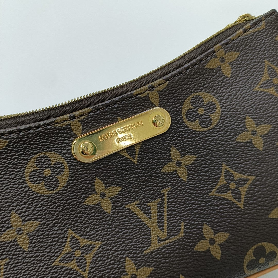 LIV POCHETTE Monogram Coated Canvas Brown