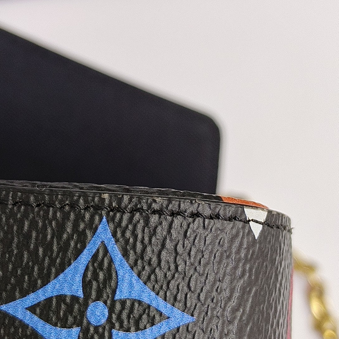 FÉLICIE Monogram Coated Canvas Black