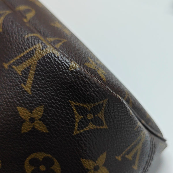 NEVERFULL MM Monogram Coated Canvas Brown
