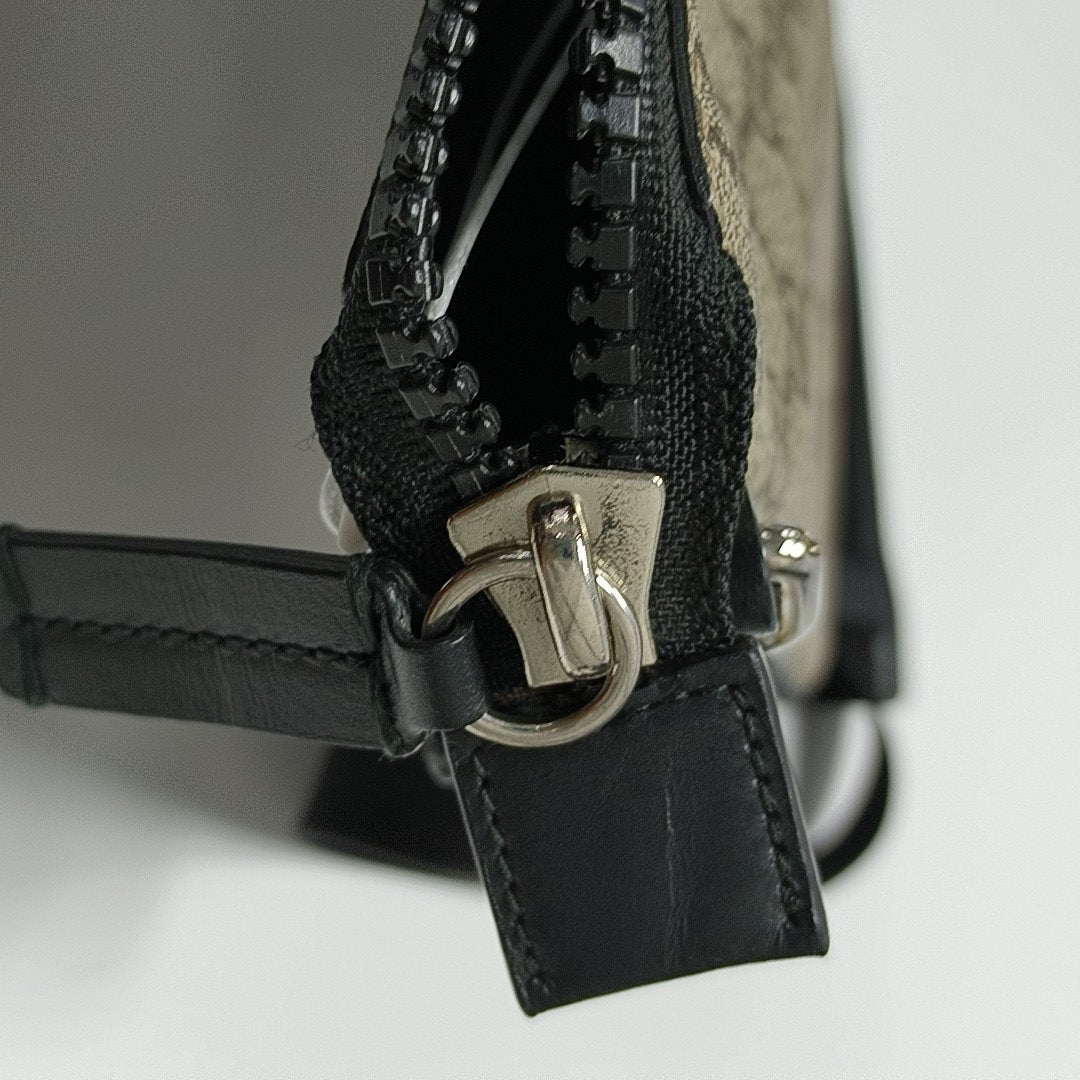 GG Supreme Monogram Coated Canvas Black