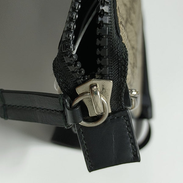 GG Supreme Monogram Coated Canvas Black