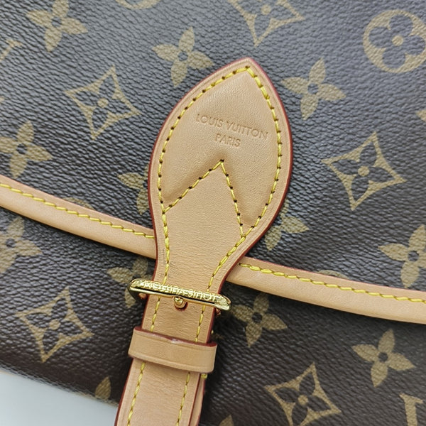 DIANE Monogram Coated Canvas Brown
