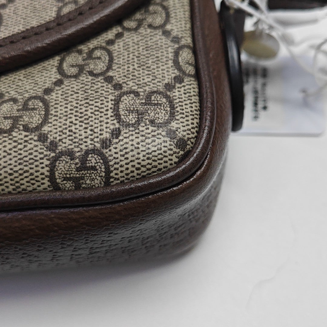 Monogram Coated Canvas Shoulder Bag Beige