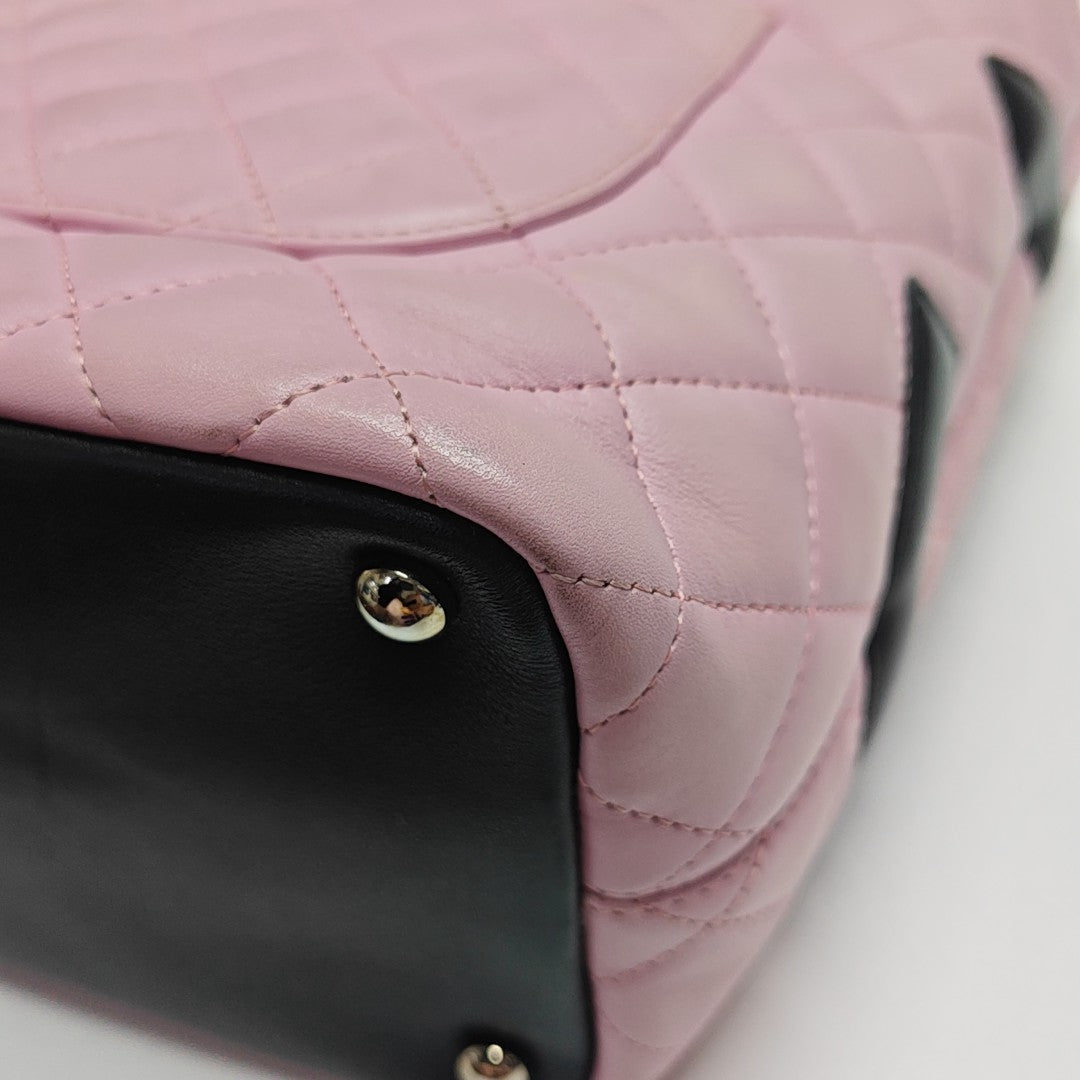 CAMBON Medium Quilted Calfskin Pink