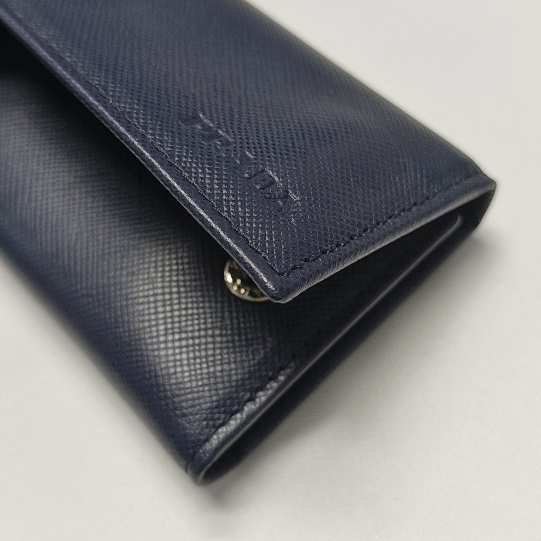 Calfskin Key Pouch Blue