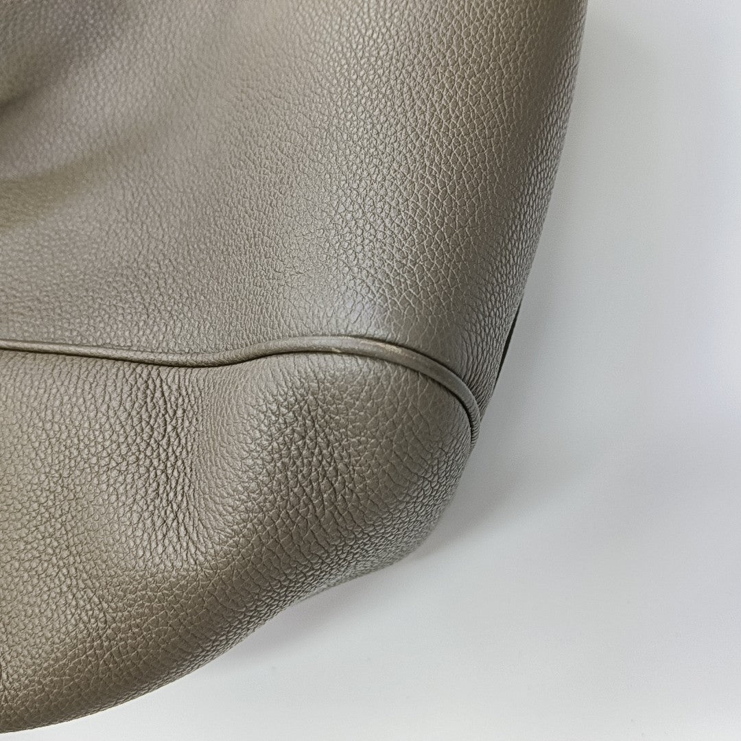 Calfskin Shoulder Bag Gray