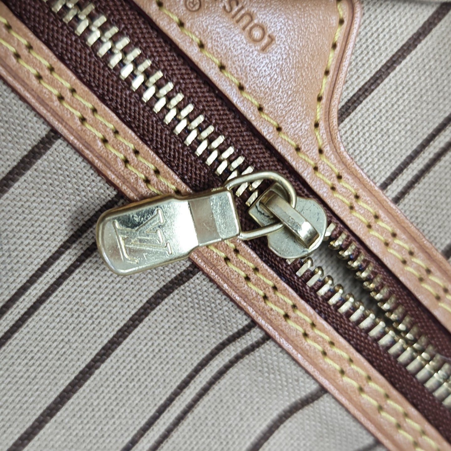 NEVERFULL MM Monogram Coated Canvas Brown