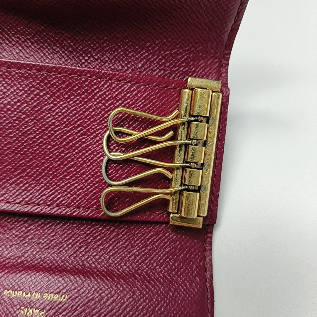 Monogram Coated Canvas Key Pouch Brown