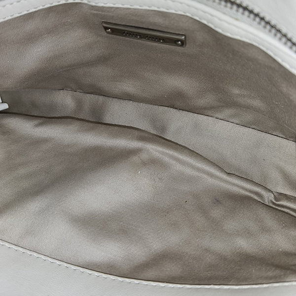 Fabric Crossbody Bag White