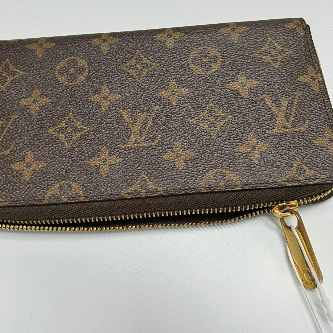 ZIPPY Monogram Coated Canvas Brown Wallet