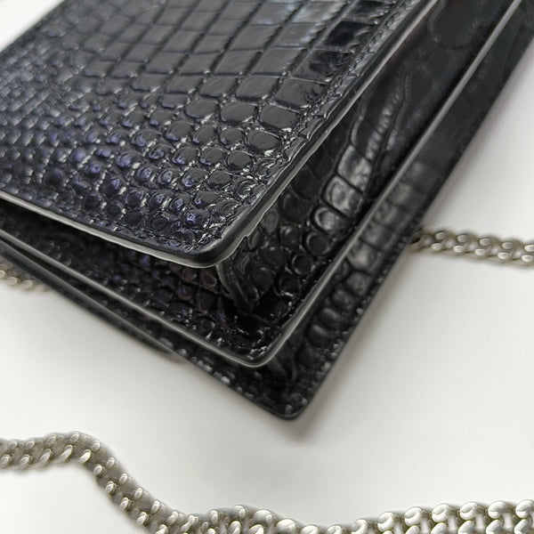 SUNSET Medium Calfskin Black