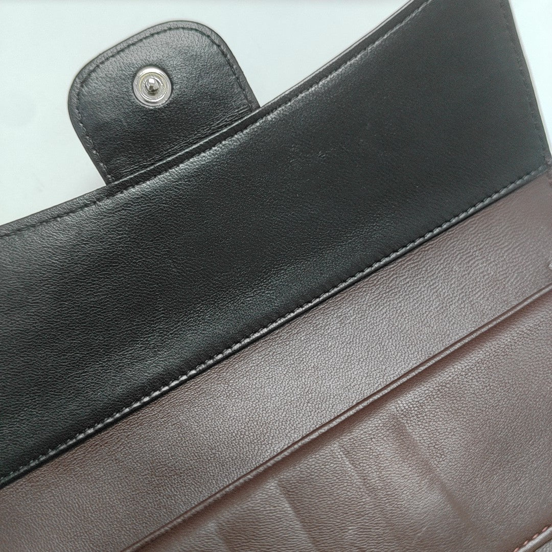 CLASSIC FLAP Mini Quilted Lambskin Black Wallet