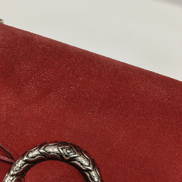 Dionysus Small Suede Red