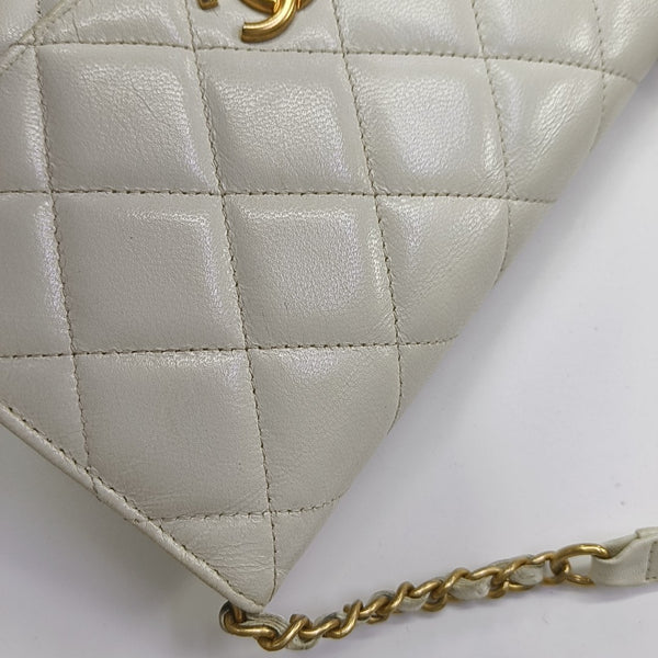 WOC Quilted Lambskin White