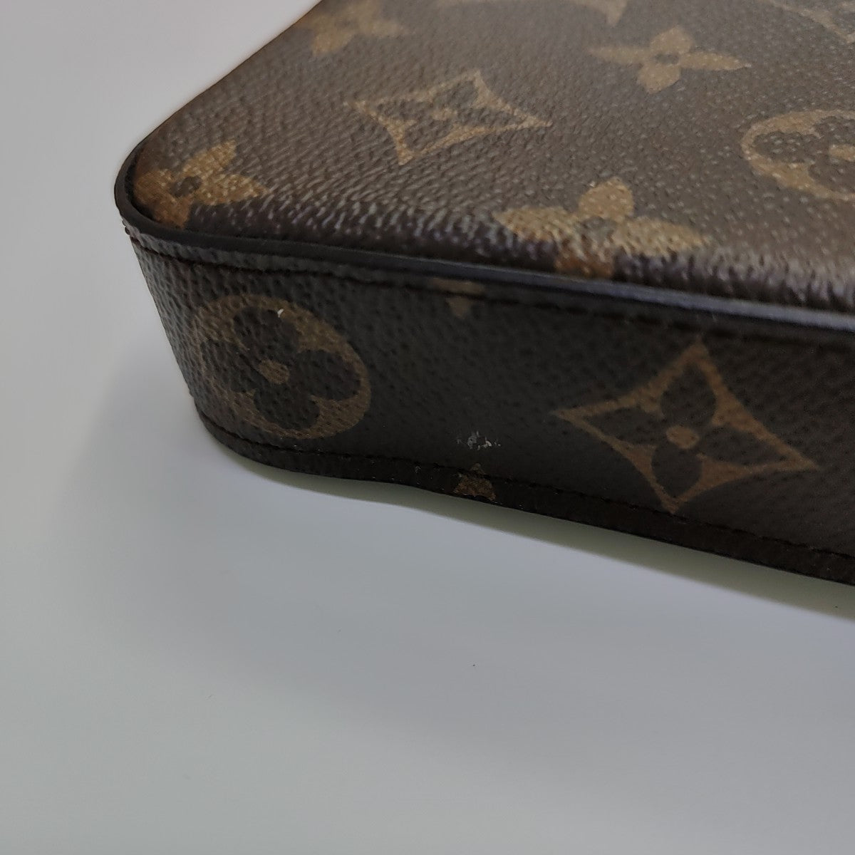 SARAH Monogram Coated Canvas Brown