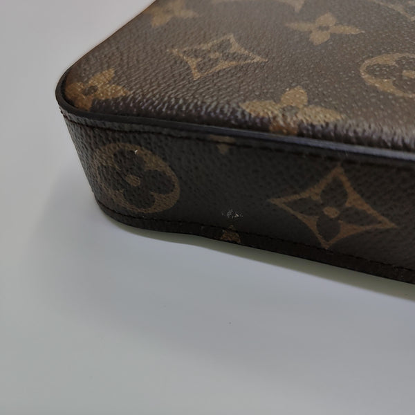 SARAH Monogram Coated Canvas Brown